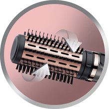 Carica l&#39;immagine nel visualizzatore di Gallery, Remington Spazzola Rotante per Capelli, Asciugacapelli, 1000 W, Setole Morbide (40/50 mm), 2 Velocità e Temp, Rivestimento in Ceramica con Cheratina e Olio di Mandorle, Keratin Protect AS8811
