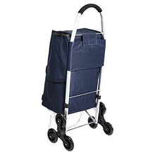Carica l&#39;immagine nel visualizzatore di Gallery, AmazonBasics 3 - Carrello portaspesa con 3 ruote, manici in Blue Navy