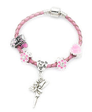 Carica l'immagine nel visualizzatore di Gallery, Bracciale in pelle rosa per bambine “My first Fairy” sacchetto regalo di... - Ilgrandebazar