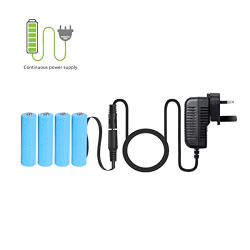 AIEVE - 6V 4 x AA Alimentatore per adattatore eliminatore batteria Nero