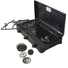 Carica l'immagine nel visualizzatore di Gallery, MPM Smile-KN/Cucina a Gas Portatile, Adulti Unisex 3 Quemadores, Nero