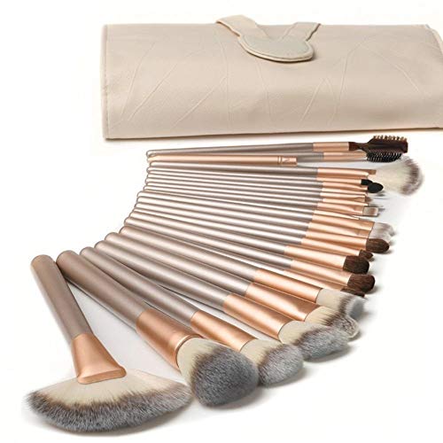 18 Pezzi Pennelli Trucco Set di 18 eleganti pennelli bianchi per il trucco