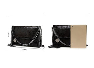 Valleycomfy Borsa da donna a tracolla elegante a Nero