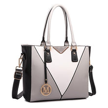 Carica l&#39;immagine nel visualizzatore di Gallery, Miss Lulu Donna Borse a Mano Borsa Tote Tracolla in Pelle PU Borsetta Grigio