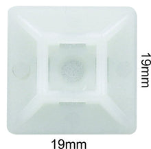 Carica l&#39;immagine nel visualizzatore di Gallery, intervisio Supporto Autoadesive per Fascette Stringicavo 19 mm x 19 mm, Natur - Ilgrandebazar