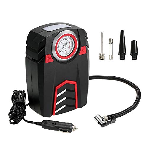 VISLONE Compressore Aria Portatile per Auto, Mini Pompa Elettrica Analogica - Ilgrandebazar