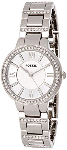 Fossil orologio donna Virgina analogico al quarzo (One Size, Crema) - Ilgrandebazar
