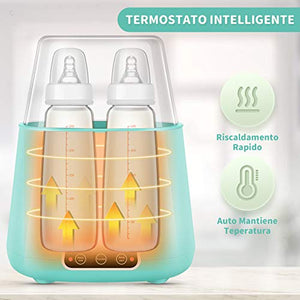 Scaldabiberon Sterilizzatore 6 in 1 Elettrico Scaldapappe Doppio WK-2301