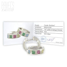 Carica l&#39;immagine nel visualizzatore di Gallery, PAVEL&#39;S Orecchini da donna colorati RAINBOW ARCOBALENO hoops realizzati in... - Ilgrandebazar