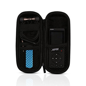 Custodia per Mp3; Registratore; APGTEK Protezione Lettore mp3 da 2,4 Nero - Ilgrandebazar