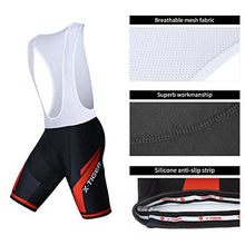 Carica l'immagine nel visualizzatore di Gallery, X-TIGER da Ciclismo Uomo 5D Gel Salopette Pantaloncini Corti XL, DBT-01302
