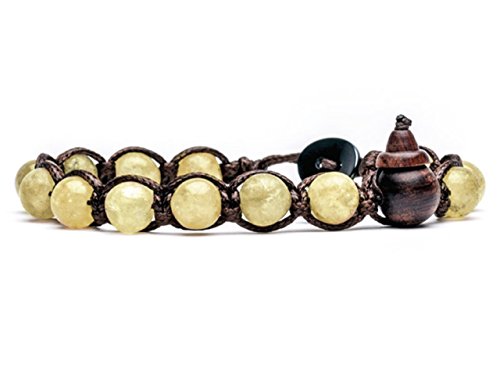 Bracciale originale tibetano Tamashii realizzato con pietre naturali CITRINO - Ilgrandebazar