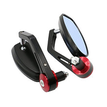 Carica l&#39;immagine nel visualizzatore di Gallery, ViZe 7/8&quot; 22mm Specchietti Moto Retrovisori Specchio Posteriore Per rosso - Ilgrandebazar