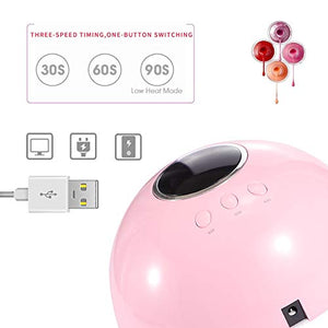 LEDGLE 36W Lampada UV LED Unghie, 18 Fornetto Unghie 36w Uv Lampe Für Nägel