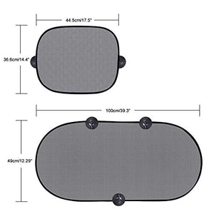 OMzgxGOD - Parasole per auto finestra laterale e posteriore - Parasole...