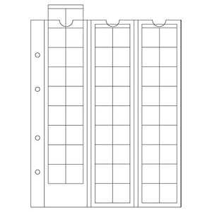 coin sheets OPTIMA, for 54 coins up to 20 mm Ø, clear - Ilgrandebazar