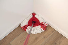 Carica l&#39;immagine nel visualizzatore di Gallery, Vileda Turbo Sistema Lavapavimenti Rotante con Manico Telescopico e Fiocco, 55 - 130 cm, Rosso/Nero