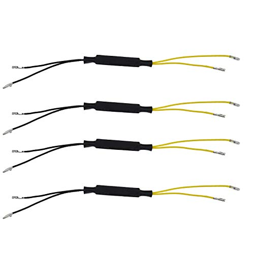 4 adattatori di resistenza per frecce a LED moto, scooter, quad, 12 V