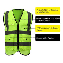 Carica l'immagine nel visualizzatore di Gallery, ELUTO Gilet Alta visibilità 2PCS Giacche con Strisce...