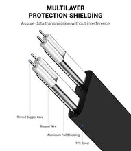 Carica l&#39;immagine nel visualizzatore di Gallery, KUYiA Cavo SATA 3, 35CM Lungo 7 Pin Cavi Dati, Dritto e 90 Gradi Angolo 1PC - Ilgrandebazar