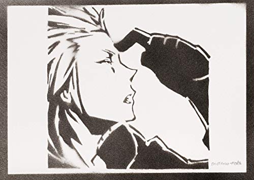 Poster Axel Kingdom Hearts Handmade Graffiti Sreet Art - Artwork