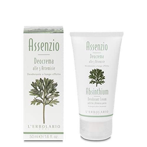 L'Erbolario, Deocrema Assenzio, Deodorante Cremoso alle Tre Artemisie, 50 ml - Ilgrandebazar