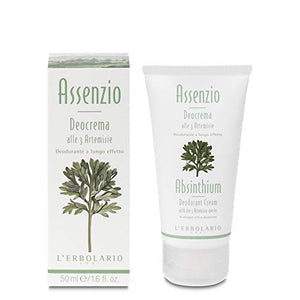 L'Erbolario, Deocrema Assenzio, Deodorante Cremoso alle Tre Artemisie, 50 ml - Ilgrandebazar
