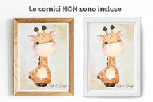 Carica l&#39;immagine nel visualizzatore di Gallery, Stampe per Cameretta Bambini 4 Poster di Simpatici Cuccioli