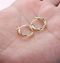 Carica l'immagine nel visualizzatore di Gallery, Sllaiss, piccoli orecchini a cerchio intrecciati in argento Sterling S925,... - Ilgrandebazar