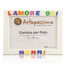 Carica l&#39;immagine nel visualizzatore di Gallery, Cornici per foto in legno con la scritta L&#39;Amore Dei Nonni, da appoggiare o... - Ilgrandebazar