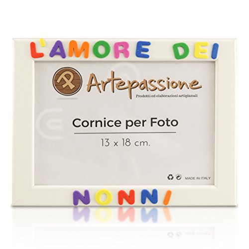 Cornici per foto in legno con la scritta L'Amore Dei Nonni, da appoggiare o... - Ilgrandebazar