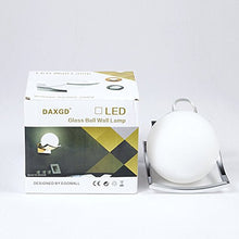 Carica l&#39;immagine nel visualizzatore di Gallery, DAXGD LED Luci sfera di vetro Lampade da parete, Applique parete Interno...