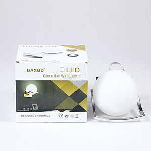 DAXGD LED Luci sfera di vetro Lampade da parete, Applique parete Interno...