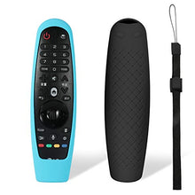 Carica l'immagine nel visualizzatore di Gallery, MWOOT Custodie Protezione in Silicone per LG AN-MR19BA AN-MR18BA Nero e Blu - Ilgrandebazar