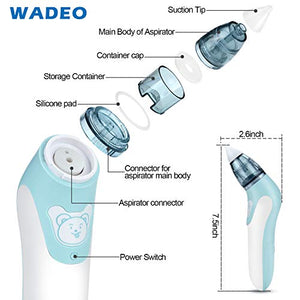 Aspiratore Nasale Neonato, Pulitore Naso Elettrico Ear Wax Cleaner azzurro - Ilgrandebazar