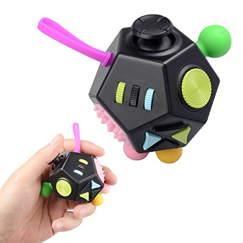 Stress Relief Toy Ansia Giocattoli, Jim’S Store 12 Lati Nero