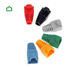 Carica l'immagine nel visualizzatore di Gallery, WY40201 - Copri Plug RJ45 8P8C con serracavo, multicolor (Kit da 60 pezzi)