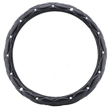 Carica l&#39;immagine nel visualizzatore di Gallery, Mayco Bell Coprivolante per Donna Diamond, coprivolante in Pelle Bling Nero - Ilgrandebazar