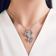 Carica l&#39;immagine nel visualizzatore di Gallery, INTVN Collana con Ciondolo Braccialetti Unicorno Orecchini ad anello... - Ilgrandebazar
