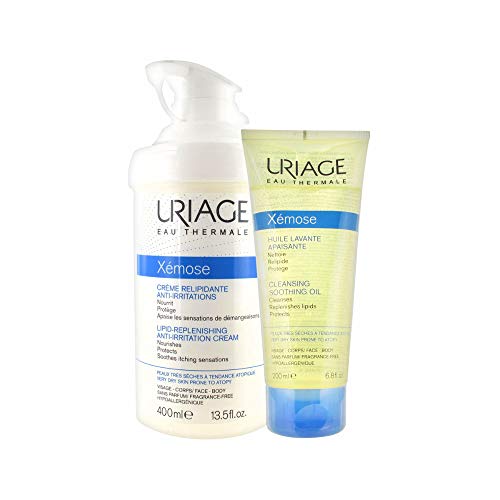 Uriage Xemose anti-irritation Cream e olio detergente, 400 ml/200 ml - Ilgrandebazar