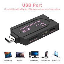 Carica l'immagine nel visualizzatore di Gallery, innOrca Lettore di Schede Multifunzione, Smart Card USB/CAC...