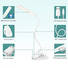 Carica l'immagine nel visualizzatore di Gallery, LENCENT Lampada da Lettura 24 LED con Clip, 9 Livelli di Luminosità【Bianca...