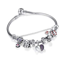 Carica l&#39;immagine nel visualizzatore di Gallery, Charms Cane Bead Da Donna Argento Sterling 925 Con Cristallo Swarovski... - Ilgrandebazar
