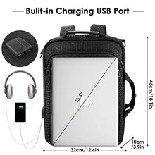Carica l'immagine nel visualizzatore di Gallery, Gimars New Zaino Convertibile 3 in 1 Messenger Bag da Computer Nero Fantasia