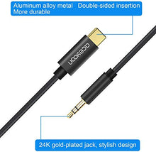 Carica l'immagine nel visualizzatore di Gallery, aceyoon Type C Jack 3.5mm Cavo 1m Adattatore USB C Maschio a 3.5mm...