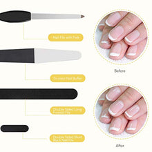 Carica l'immagine nel visualizzatore di Gallery, AGPTEK Kit Pedicure Professionale da 18 Pezzi Lime in Acciaio Inossidabile...