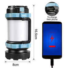 Carica l&#39;immagine nel visualizzatore di Gallery, EXTSUD Lampada Campeggio Ricaricabile 3 in 1 Lanterna LED Torcia 4400mAh...