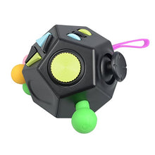 Carica l&#39;immagine nel visualizzatore di Gallery, Stress Relief Toy Ansia Giocattoli, Jim’S Store 12 Lati Nero