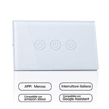 Carica l&#39;immagine nel visualizzatore di Gallery, meross Wifi Smart Interruttore Parete Italiana Intelligente, 1/2/3 Gang...