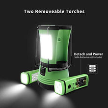 Carica l'immagine nel visualizzatore di Gallery, SYTUAM Lampada da Campeggio Ricaricabile O Batteria 6000K con Bussola/2 Mini...